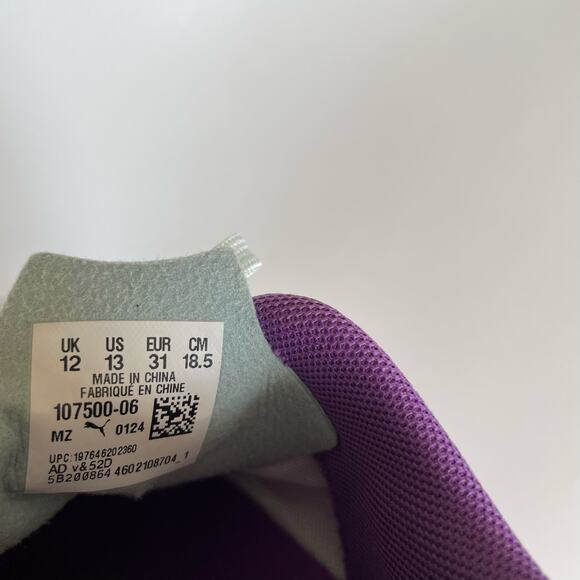 Puma x Christian Pulisic Tacto II FG/AG Soccer Cleats Youth Size 13 Purple - Picture 5 of 9